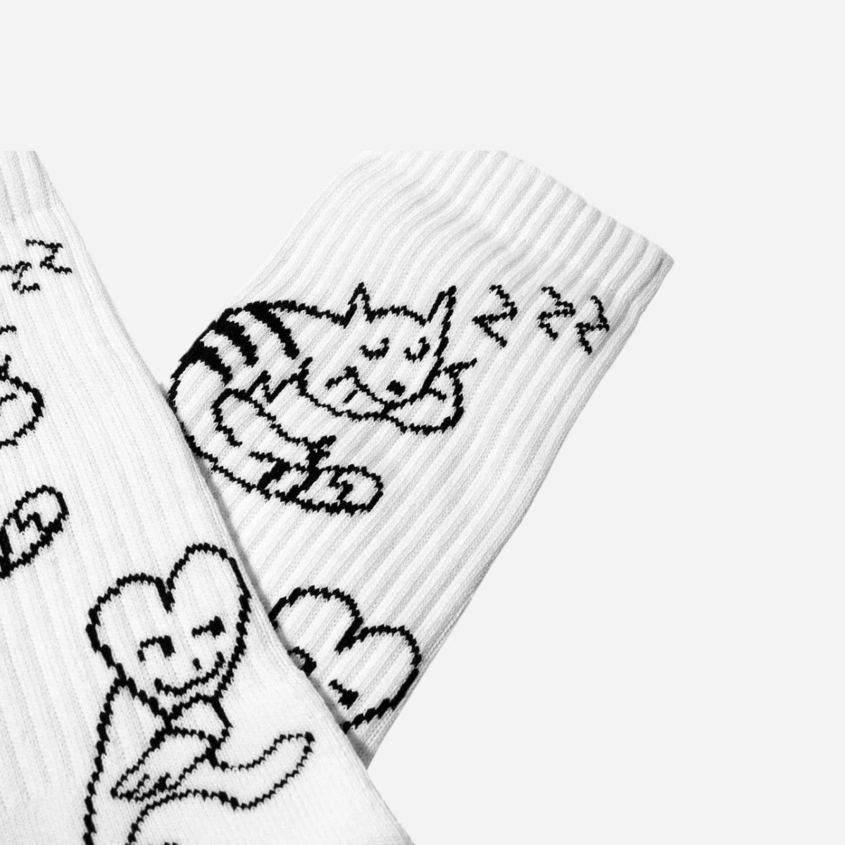 Skateboard Café - Buddy Socks - White