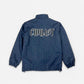 Civilist - Allover Summer Track Jacket - Dark Navy/Petrol