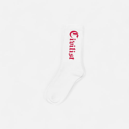 Civilist - Omni Socks - White/Red