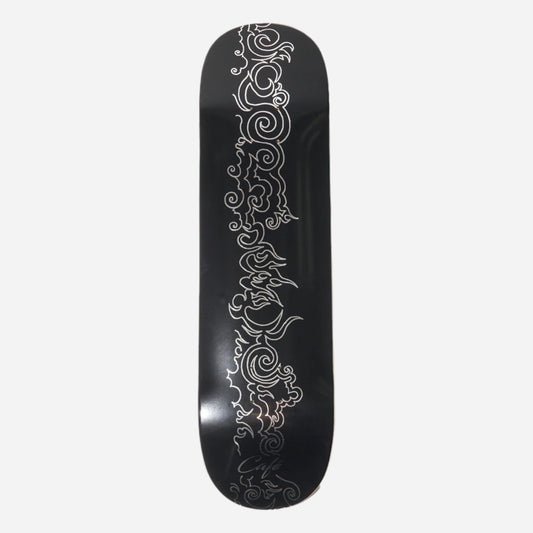 Skateboard Café - Clouds Black/Silver Foil Deck - 8.125"