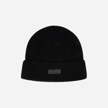 Dime - Cursive Rib Beanie - Black