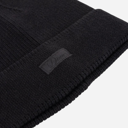 Dime - Cursive Rib Beanie - Black