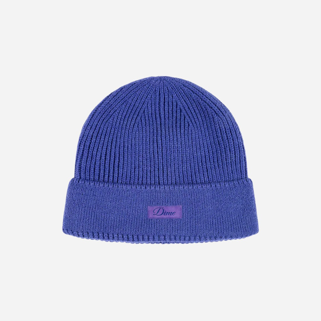 Dime - Cursive Rib Beanie - Purple