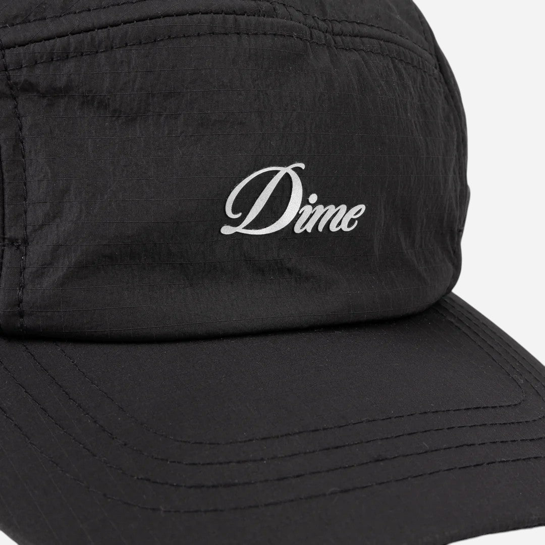 Dime - Cursive Earflap Cap - Black