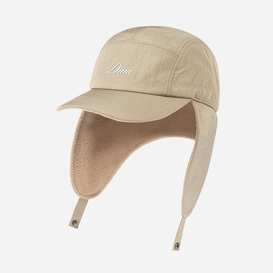 Dime - Cursive Earflap Cap - Tan