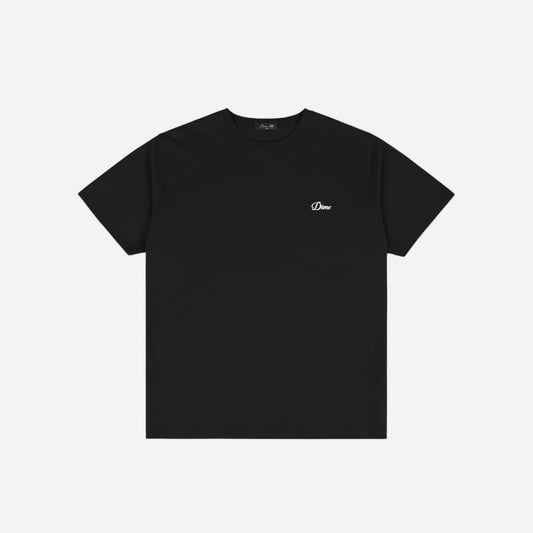 Dime - Cursive Small Logo Tee - Black