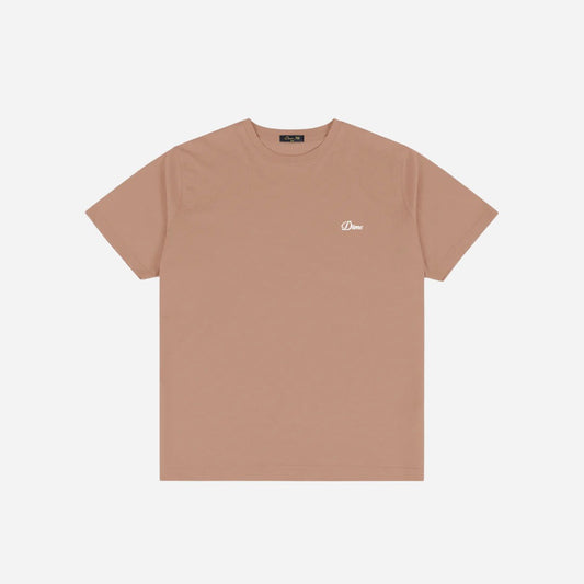 Dime - Cursive Small Logo Tee - Sepia