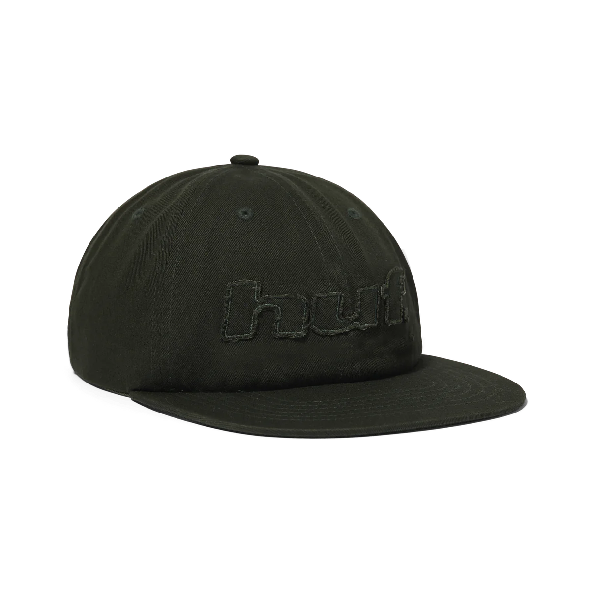 Huf - Distressed Logo 5 Panel Cap - Hunter Green