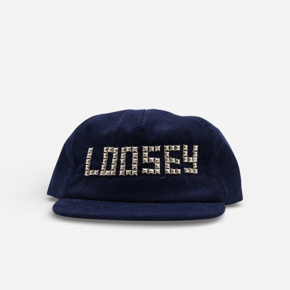 Loosey - Studded Corduroy Cap - Navy
