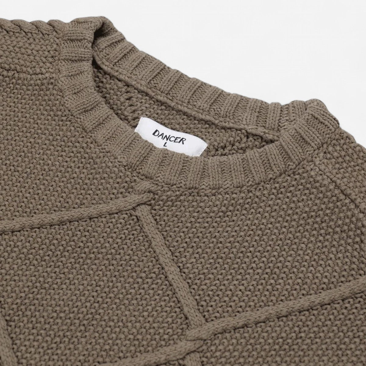 Dancer - Fence Knit Crewneck - Beige