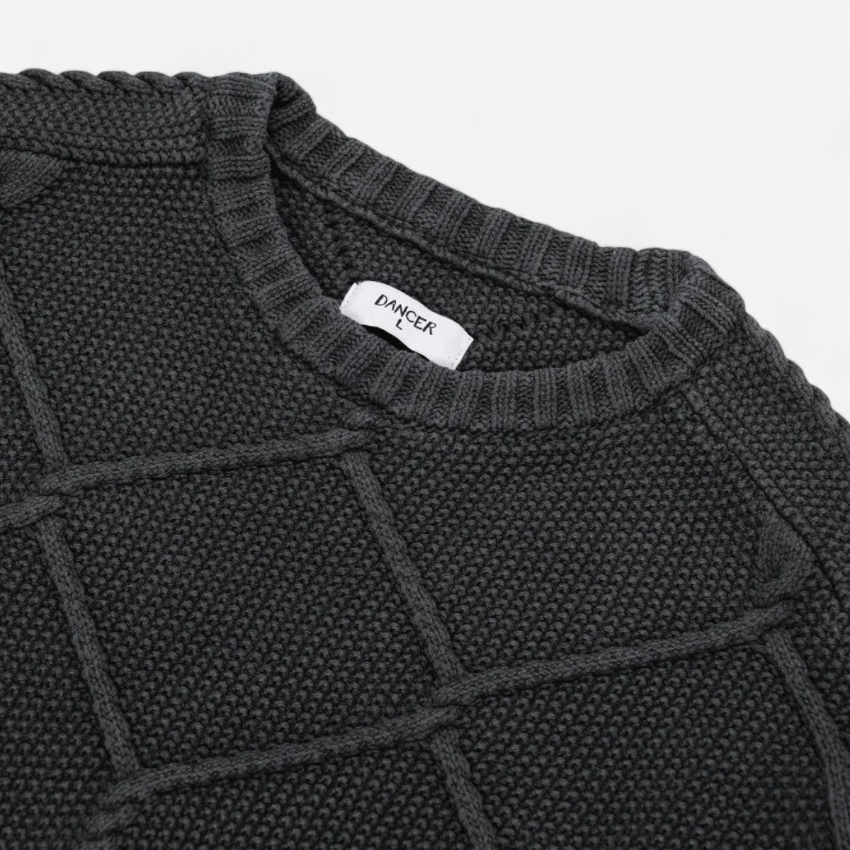 Dancer - Fence Knit Crewneck - Charcoal