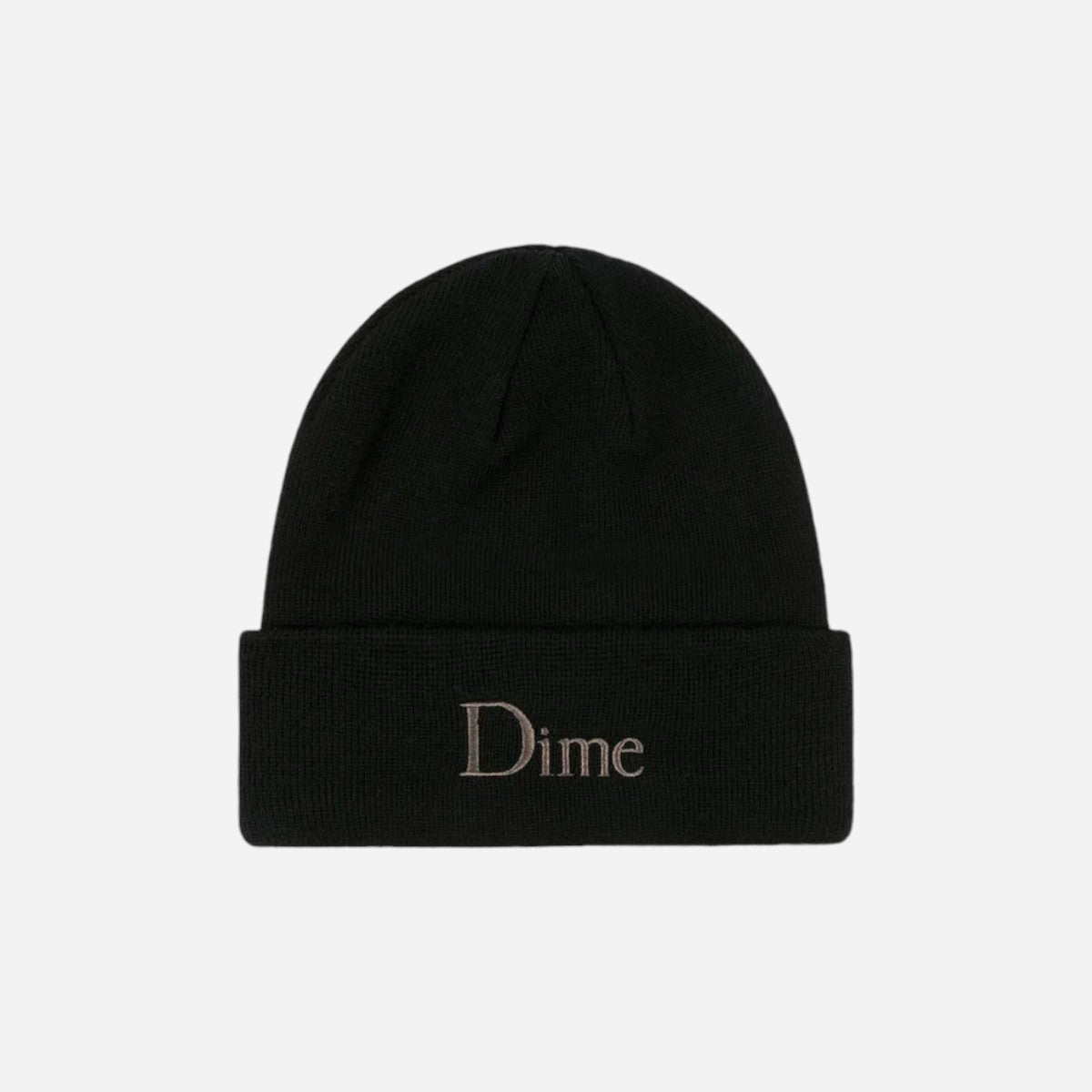 Dime - Classic Wool Fold Beanie - Black