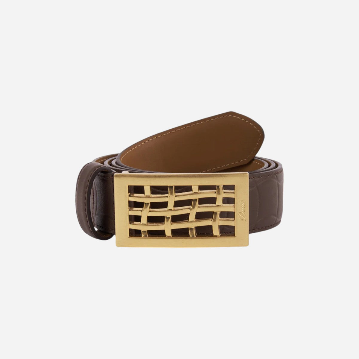 Dime - Heavyweight Leather Belt - Brown