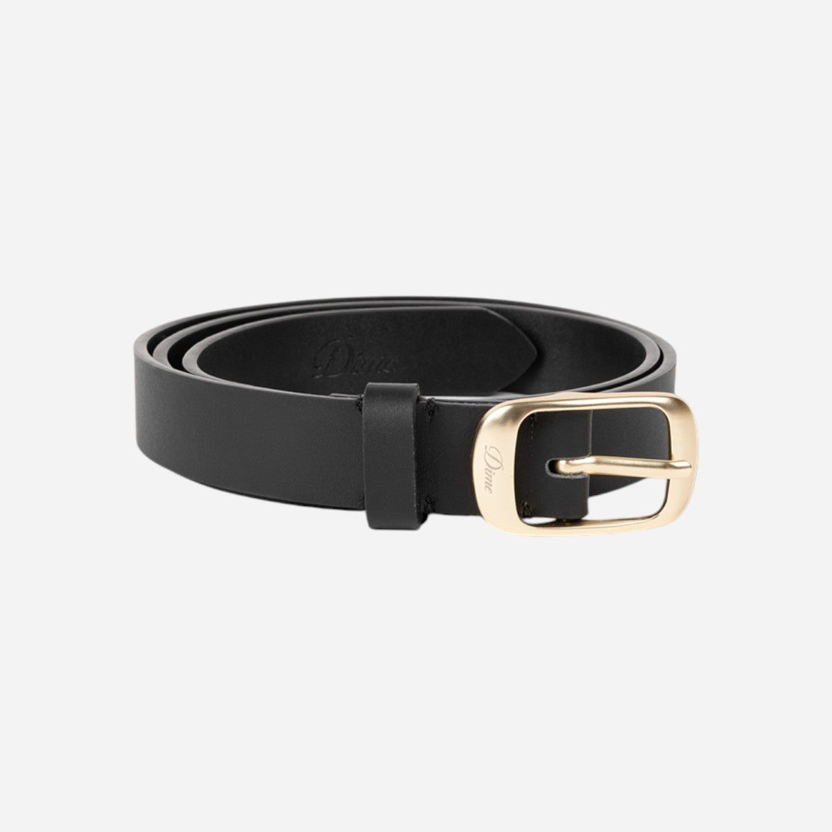 Dime - Dress Leather Belt - Black