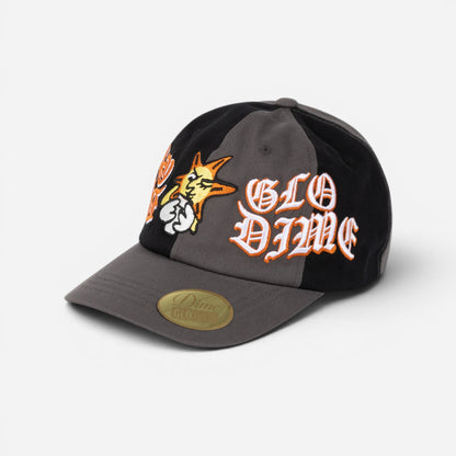 Dime x Glo Gang - Glo Dime Low Pro Cap - Black Charcoal