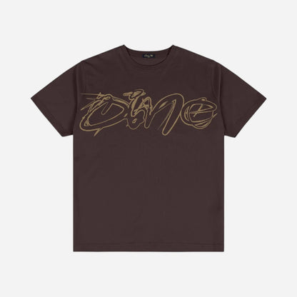 Dime - Fine Lines Tee - Dark Brown