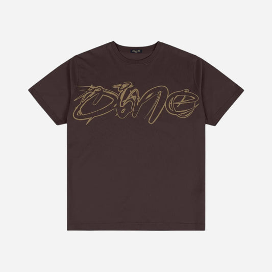 Dime - Fine Lines Tee - Dark Brown