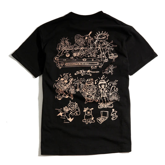 Skateboard Café - Ethan Tee - Black