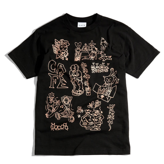 Skateboard Café - Ethan Tee - Black