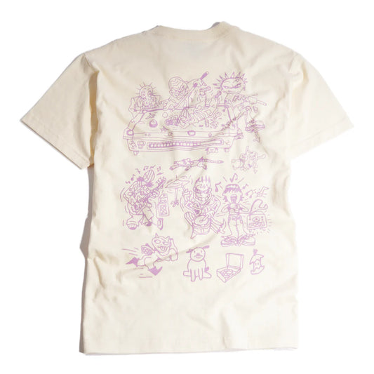 Skateboard Café - Ethan Tee - Cream