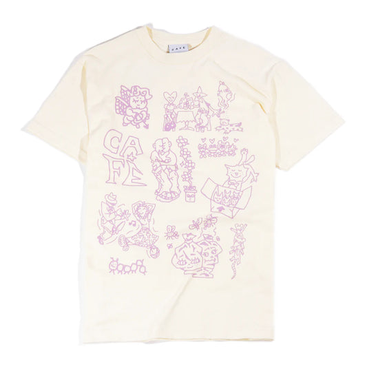 Skateboard Café - Ethan Tee - Cream