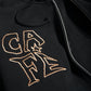 Skateboard Café - Ethan Embroidered Zip Hoodie - Black