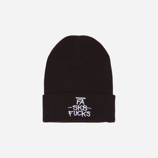 Fucking Awesome - SK8 Fucks Cuff Beanie - Black