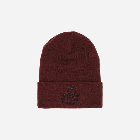 Fucking Awesome - SK8 Fucks Cuff Beanie - Brown