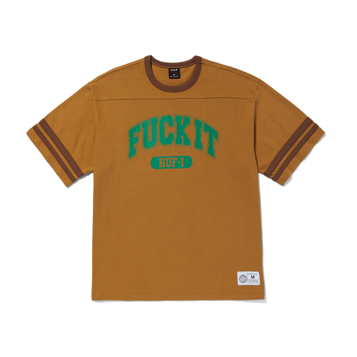 HUF - Fuck It Football Shirt - Caramel