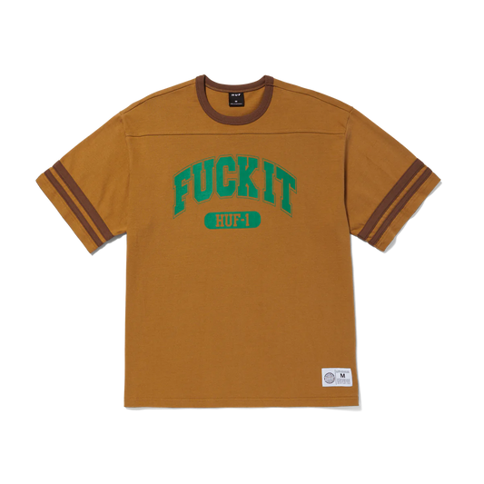 HUF - Fuck It Football Shirt - Caramel