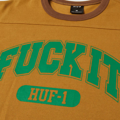 HUF - Fuck It Football Shirt - Caramel