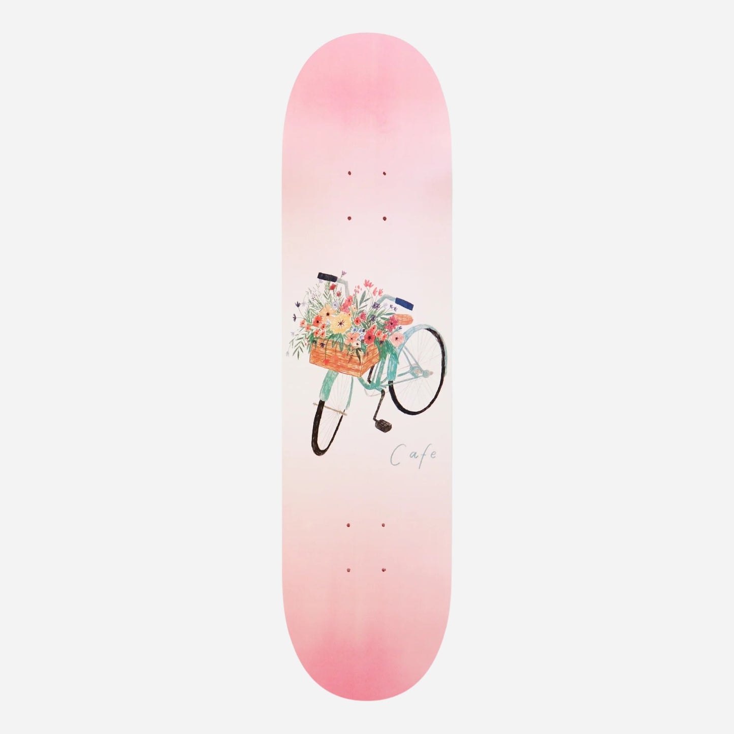 Skateboard Café - Flower Basket Pink Deck - 7.75"