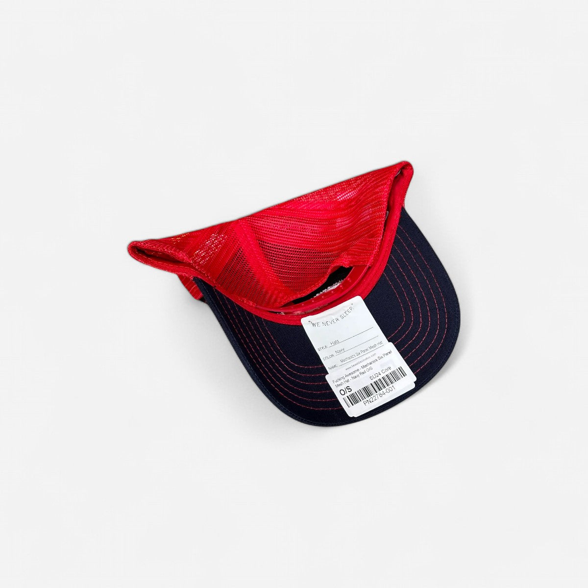 Fucking Awesome - Mechanics Six Panel Cap - Navy/Red