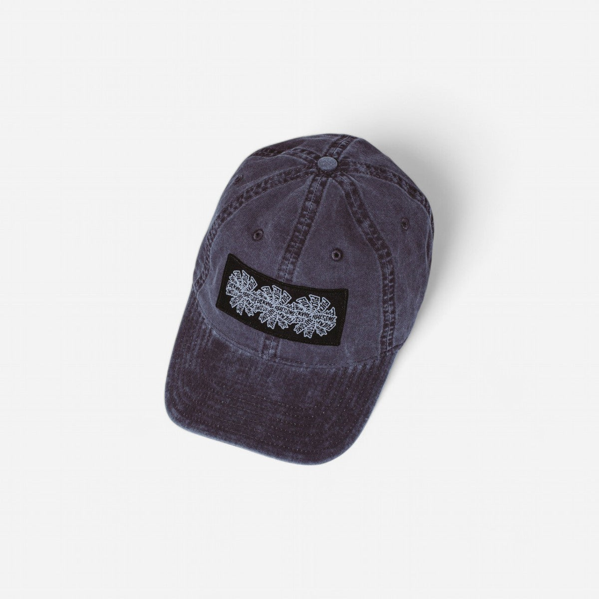 Fucking Awesome - Three Spiral Edge Stitch Six Panel Cap - Charcoal