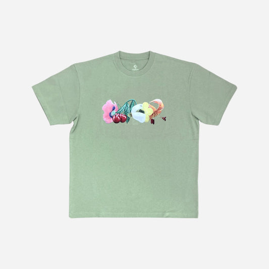Dancer - Glam Flowers Tee - Hedge Green