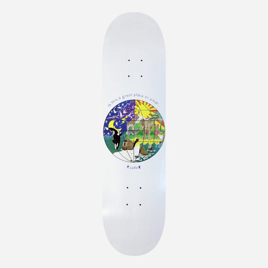 Skateboard Café - Great Place White Deck - 8.0"