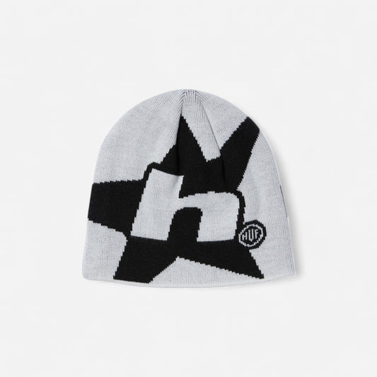 HUF - H Star Skull Beanie - White