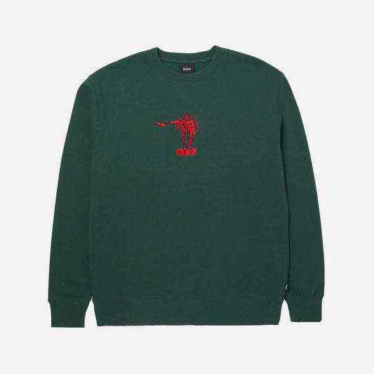 HUF - Heavenly Crewneck - Forest Green