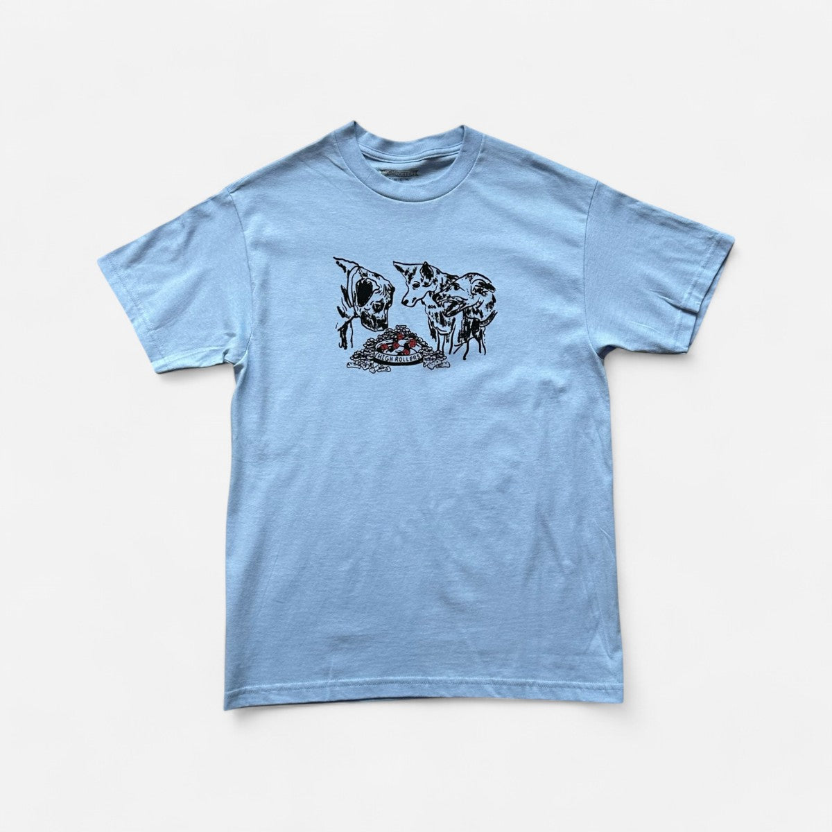 High Rollers - Doggie Dice Tee - Powder Blue