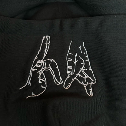 High Rollers - Gang Logo Hoodie - Black/White