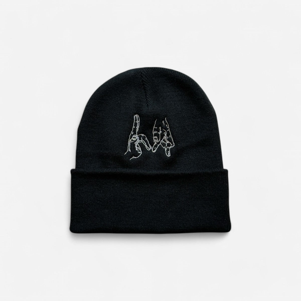 High Rollers - Gang Sign Beanie - Black/Grey