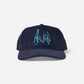 High Rollers - Gang Sign Cord Cap - Navy/Light Blue