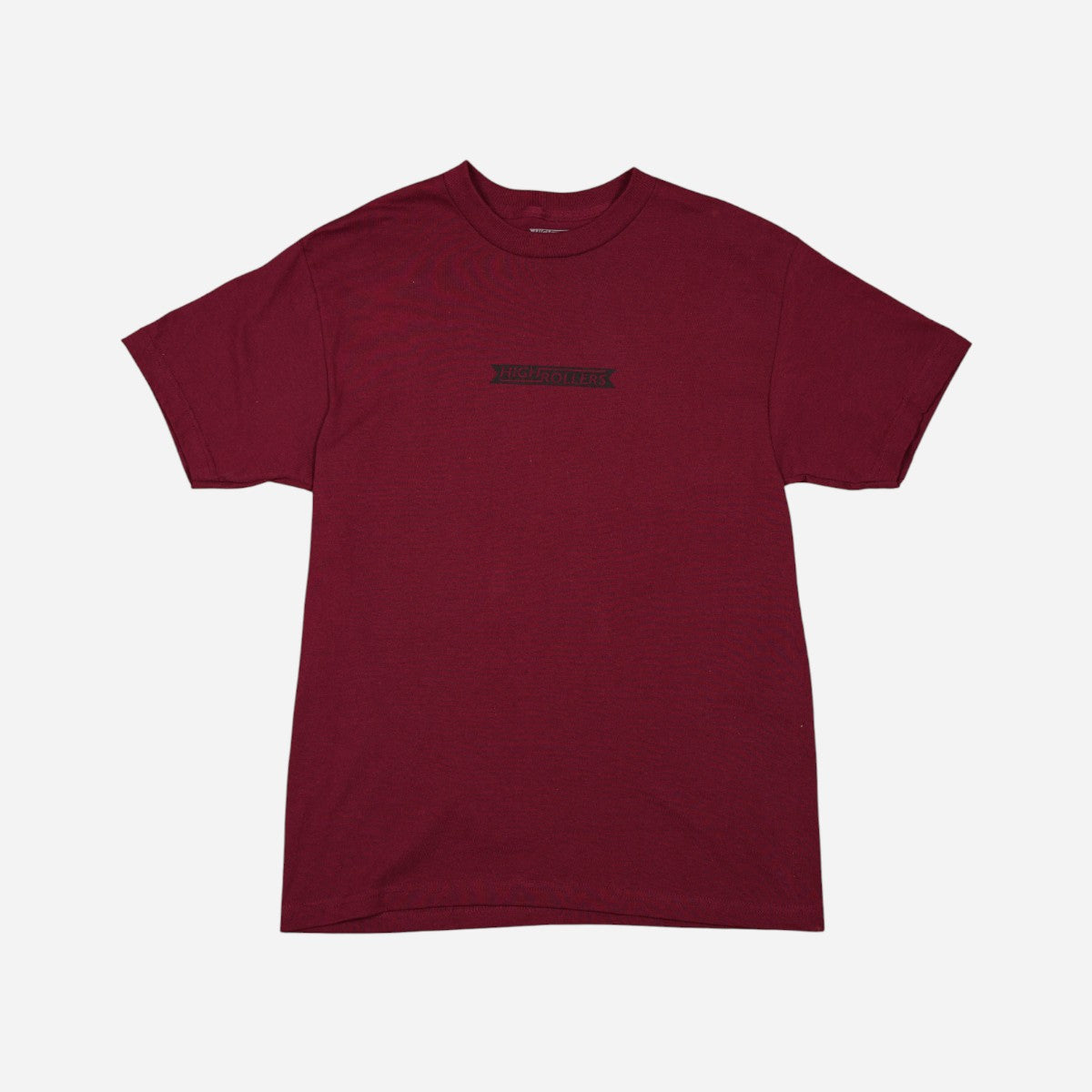 High Rollers - Coat of Arms Ribbon Logo Tee - Burgundy/Black