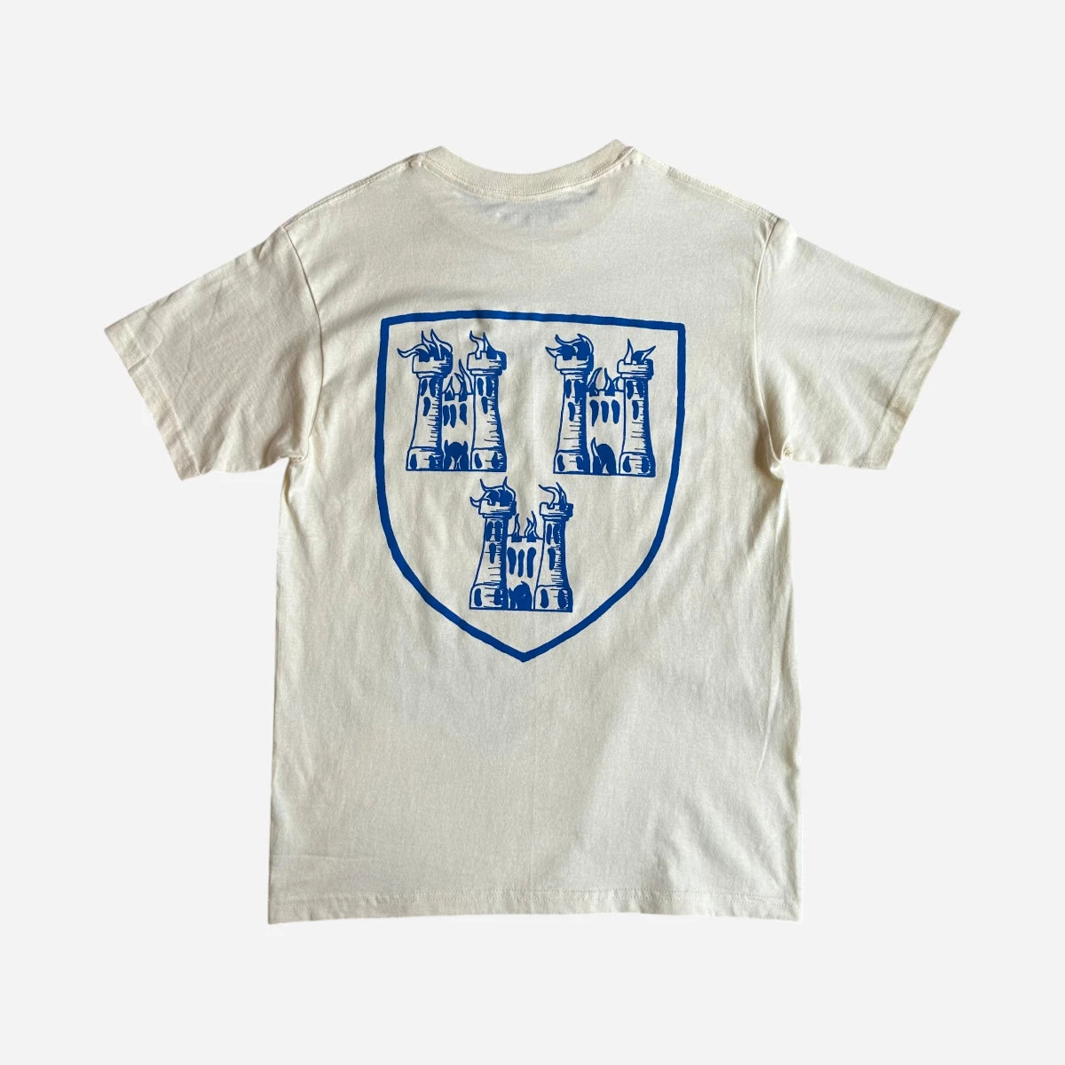High Rollers - Coat Of Arms Tee - Cream/Royal