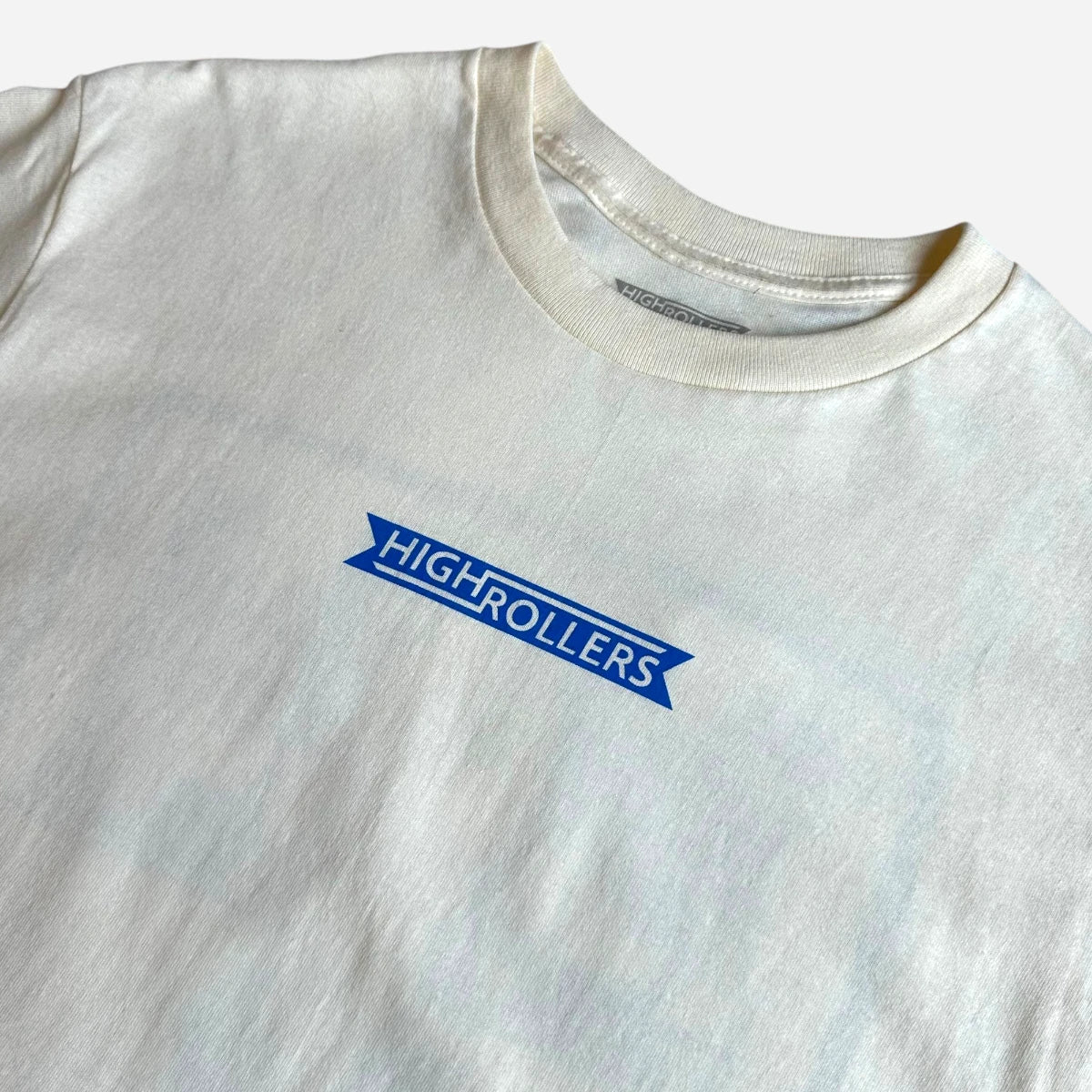High Rollers - Coat Of Arms Tee - Cream/Royal