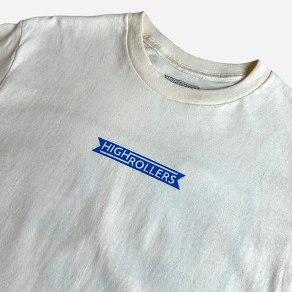 High Rollers - Coat Of Arms Tee - Cream/Royal