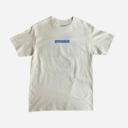 High Rollers - Coat Of Arms Tee - Cream/Royal
