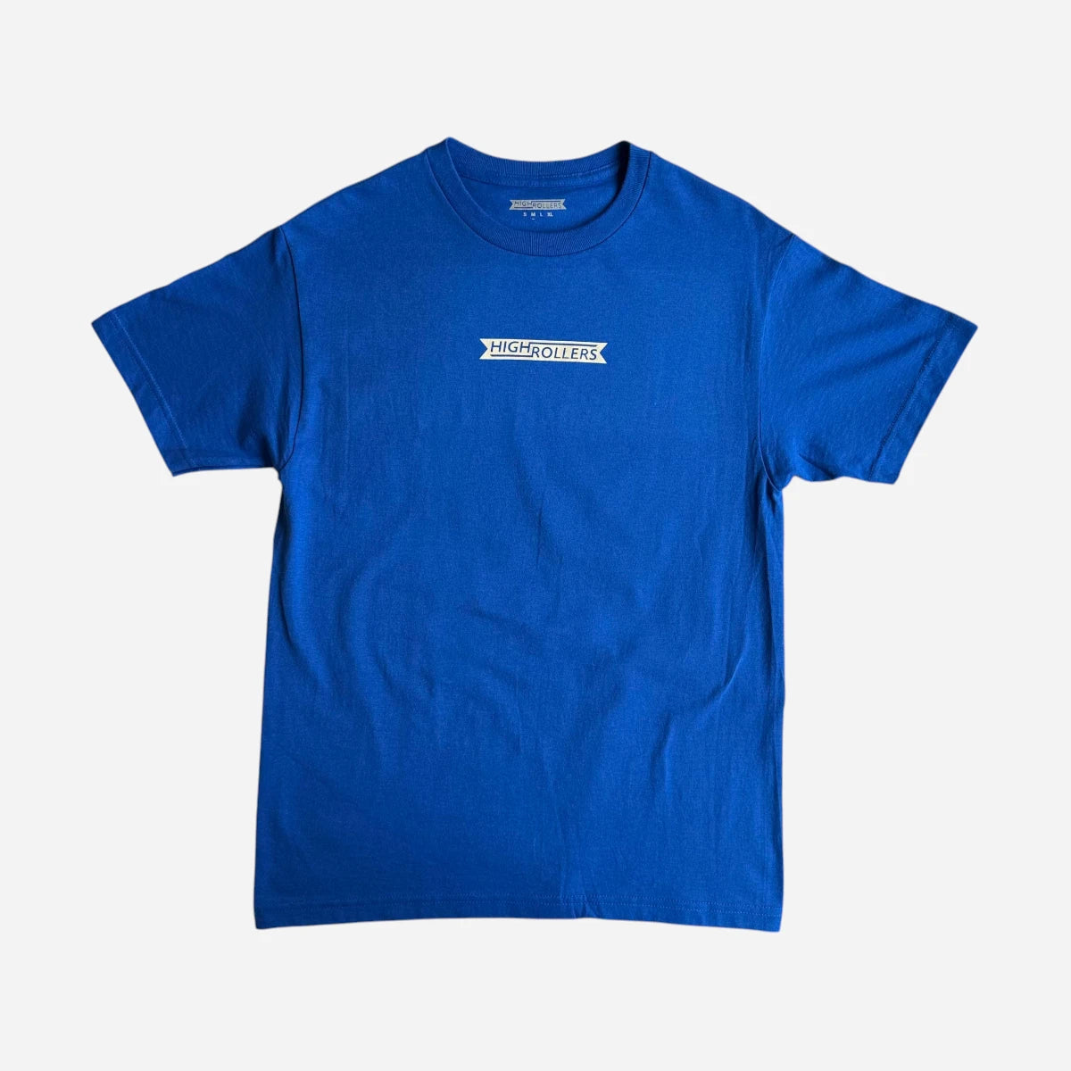 High Rollers - Coat Of Arms Tee - Royal/Cream