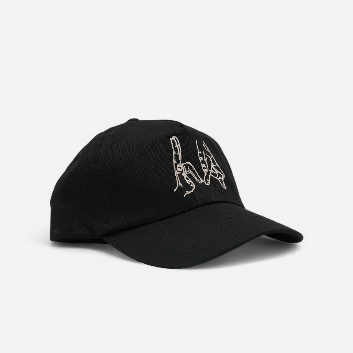 High Rollers - Gang Sign 5 Panel Cap - Black Stout/Cream