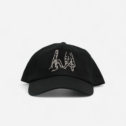 High Rollers - Gang Sign 5 Panel Cap - Black Stout/Cream